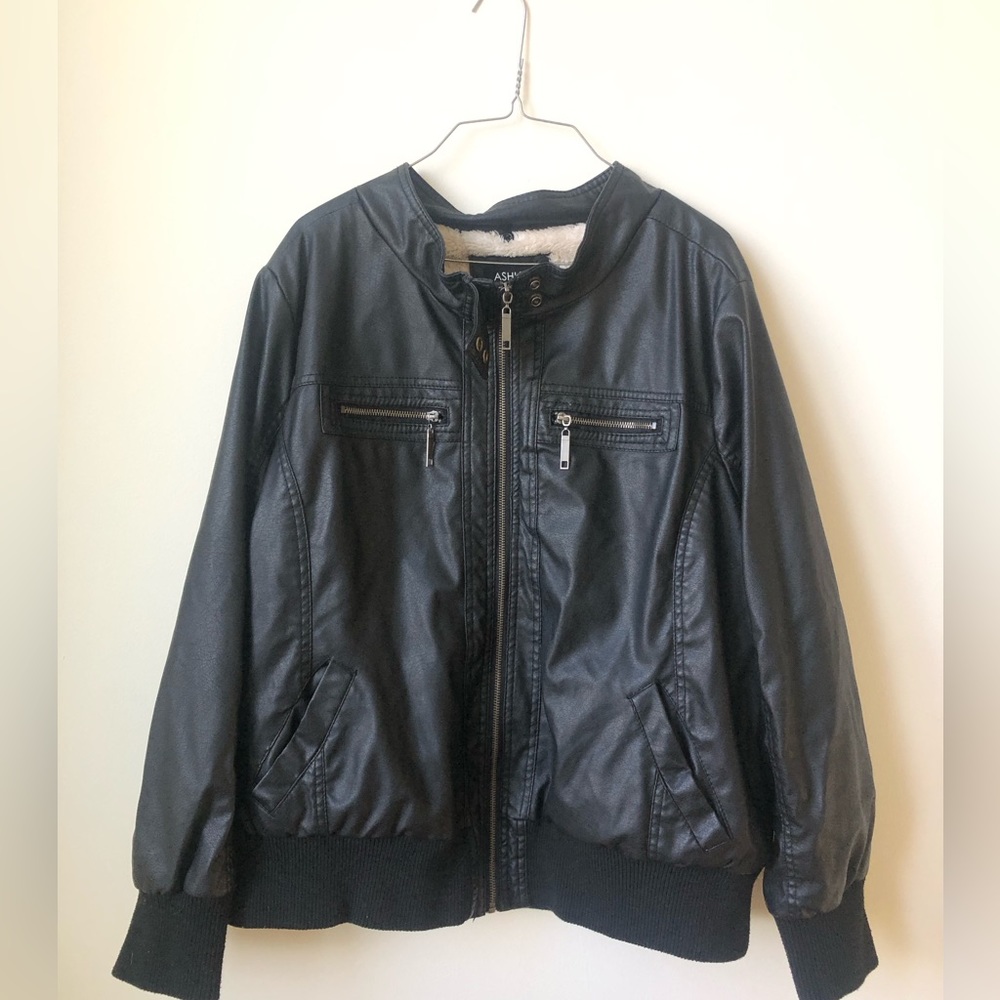 Oversized Warm Leather Jacket
